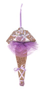 Lavender Dream Ballerina Christmas Ornament by Heather French Henry